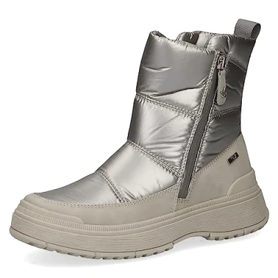 Afbeelding van Caprice Snowboots, Dames, Maat: 39, Warm grey co Textiel/ synthetisch