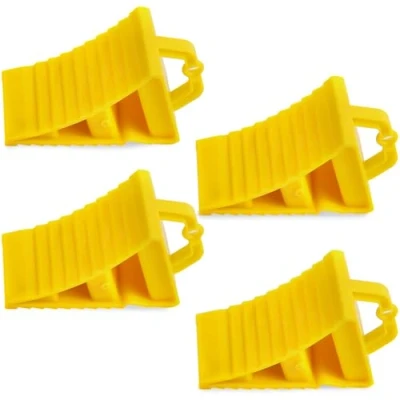 Afbeelding van GAsupply 4 stuks kunststof wielwiggen met handvat voor auto, aanhanger, caravan, camper