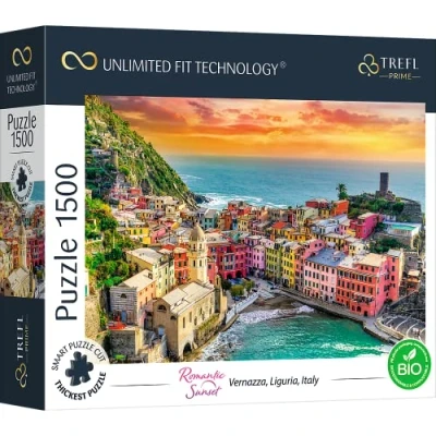 Afbeelding van Trefl Puzzles &quot;1500 UFT&quot; Vernazza, Liguria, Italy_FSC Mix 70%
