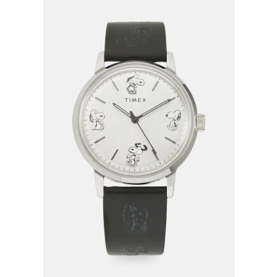 Afbeelding van Timex Horloge black/silvercoloured, Heren, Maat: One Size, Black/silver coloured