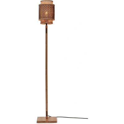 Afbeelding van GOOD&amp;MOJO Vloerlamp Bhutan Bamboe/Zwart 20x20x135cm Bruin