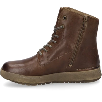Afbeelding van Josef Seibel ANNA Veterboots, Dames, Maat: 42, Castagne Leer