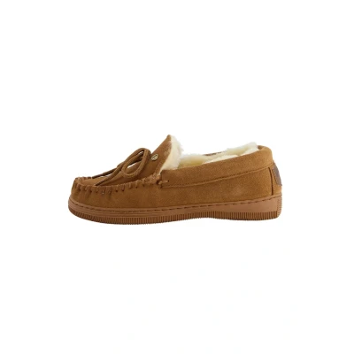 Afbeelding van Warmbat Australia Koala Pantoffels, Dames, Maat: 36, Cognac Veloursleer