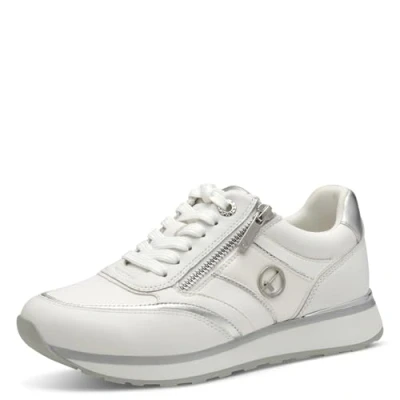 Afbeelding van Tamaris Core Dames Sneakers WHITE/SILVER Maat 42