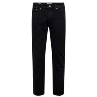 Afbeelding van Only &amp; Sons Jeans Onsweft Reg 7900 Ey Box Noos 22027900 Black Denim Mannen Maat W33 X L34