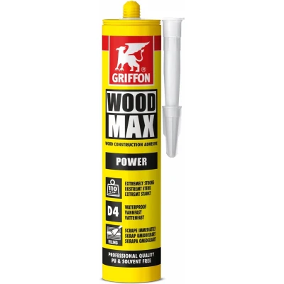 Afbeelding van Griffon wood max power houtconstructielijm 380 gr, koker
