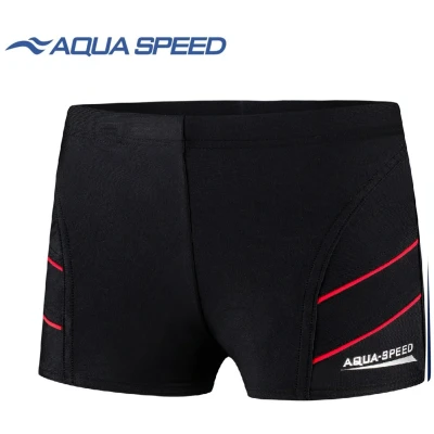Afbeelding van Aqua Speed Andy Jongens Zwemboxer/ Zwembroek Zwart/Rood 152