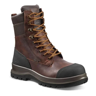 Afbeelding van Carhartt Detroit S3 werkschip, flexibel, waterdicht, 8 inch, Donkerbruin