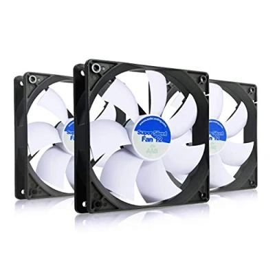 Afbeelding van AABCOOLING Super Silent Fan 12 120 mm, Ventilator voor PC behuizing, stil en efficiënt, met 4 anti vibratiepads, V, ventilatie, cm, PC, 13,9 dB (A) 64,5 m3/u, 3 stuks