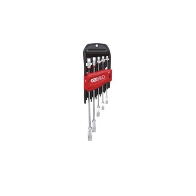 Afbeelding van KS TOOLS 503.4255 Set ratelringsteeksleutels 72 19, 8 Chroom vanadium staal