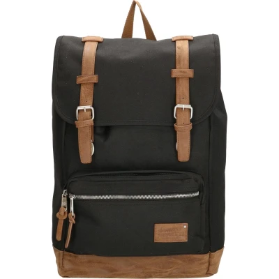 Afbeelding van Rugzak Santiago Zwart laptop vak 17 inch