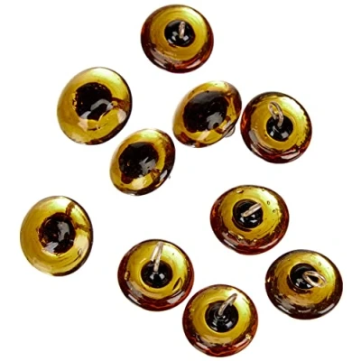 Afbeelding van Rayher 10 stuks dierenogen, glas, diameter 12 mm, bruin, 8904305