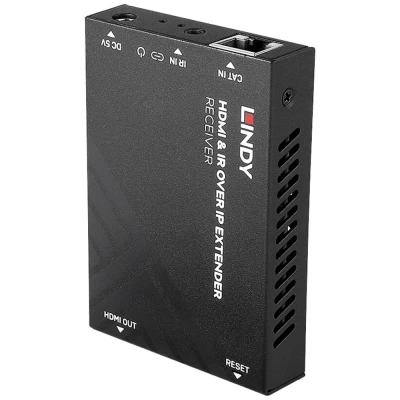 Afbeelding van LINDY HDMI &amp; IR über IP Receiver ontvanger RJ45, (3.5 mm Jackplug) 150 m