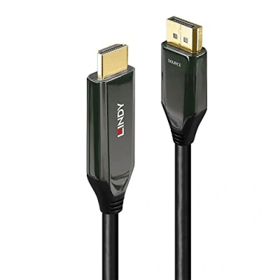 Afbeelding van LINDY 40930 DisplayPort kabel / HDMI Adapterkabel stekker, A stekker 1.00 m Zwart