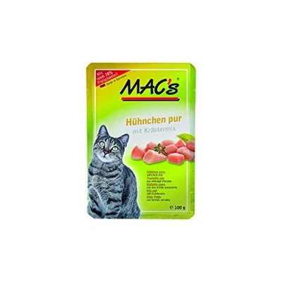 Afbeelding van MAC&#039;s Cat Maaltijdzakjes 24 x 100 g Kattenvoer Kip Puur