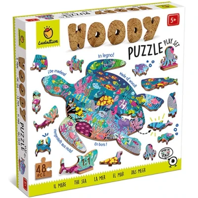 Afbeelding van Ludattica woody puzzel oceaan 48st