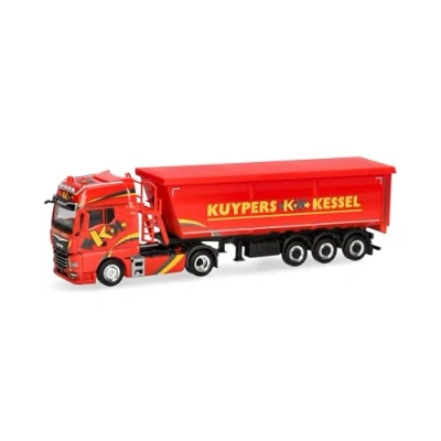 Afbeelding van Herpa Model vrachtwagen MAN TGX GX stalen kipper &quot;Kuypers&quot;, schaal 1:87, verzamelstuk, gemaakt in Duitsland, kunststof