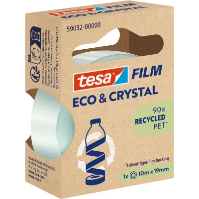 Afbeelding van Plakband Tesa eco&amp;crystal 59032 19mmx10m transparant blister