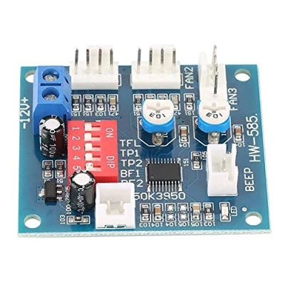 Afbeelding van PWM Fan Speed Controller Module, 4 draads DC12V Thermostaat Ventilator Regelaar Module Sensor voor PC + Nozzle Alarmfunctie