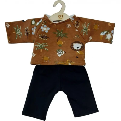 Afbeelding van Hollie poppenkleding broek en shirt safari 34 cm