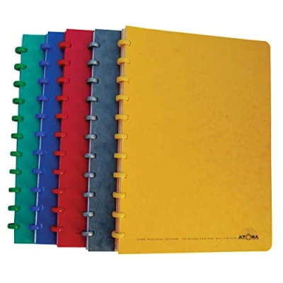 Afbeelding van Atoma Classic Schrift, Ft A5, 100 Bladzijden, Geruit 5 Mm, Geassorteerde Kleuren Schrift