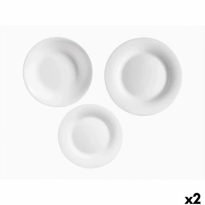 Afbeelding van Serviesset Vivalto F LP100 80 85 Wit Opaal glas (2 Stuks)