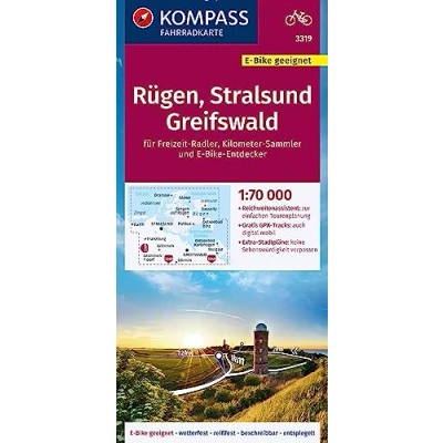 Afbeelding van Kompass Fahrradkarte 3319 Rügen Stralsund Greifswald