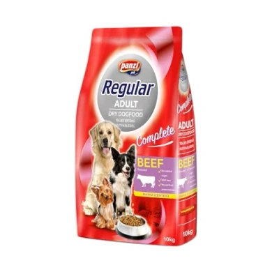 Afbeelding van Panzi Regular Hondenvoer voor volwassen honden Hondenbrokken met rund/rijst smaak 10kg