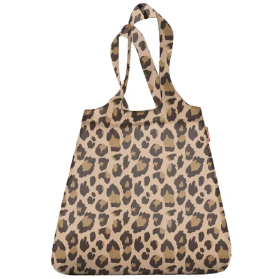 Afbeelding van Reisenthel Mini Maxi Shopper Opvouwbaar 15L Leo Macchiato Bruin