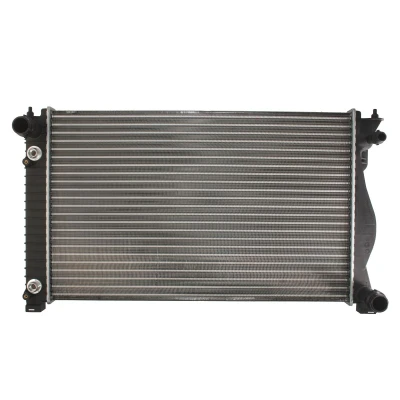 Afbeelding van THERMOTEC D7A028TT Radiateur Aluminium, Kunststof voor voertuigen met airco 677 439 23 Automatische versnellingsbak Koelribben mechanisch gelast