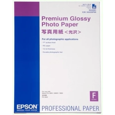 Afbeelding van Epson S042091 Premium glossy photo paper 255 gram A2 Fotopapier (25 vellen)