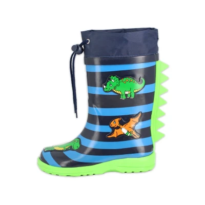 Afbeelding van Beck Dinoworld Regenlaarzen voor kinderen, Maat: 21, Blau Natuurrubber
