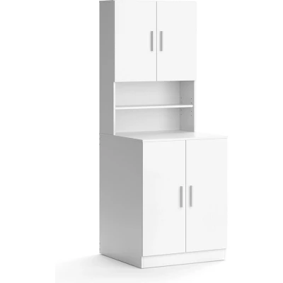 Afbeelding van Vicco Wasmachinekast Liana, Wit/Wit, 70.5 x 190.5 cm