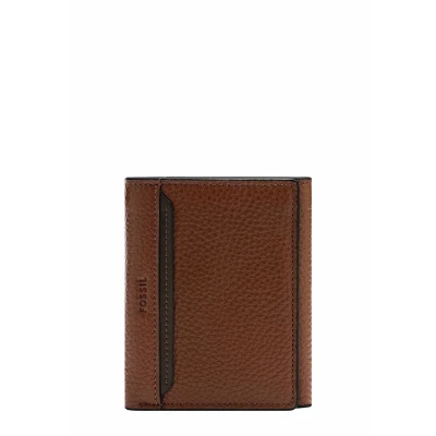 Afbeelding van FOSSIL Portemonnee Huntington Trifold Medium Brown Bruine
