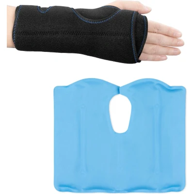 Afbeelding van Navaris hot &amp; cold pack pols Bandage voor polsblessures en kneuzingen Polsbrace verkoelend verwarmend Gel