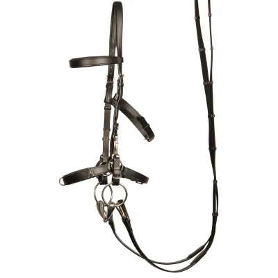 Image de Harry&#039;s Horse Bridon Caveçon Cuir Cob