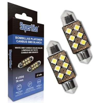 Afbeelding van Gloeilamp voor de auto Superlite LED (36 mm)