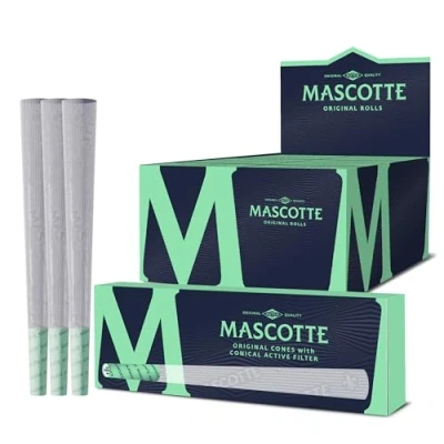 Afbeelding van Mascotte® Original Cones met Actieve Koolfilters 3 x 10 doosjes Voorgedraaide Hulzen Keramische Filtertips 30 voorgerolde Filters