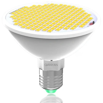 Afbeelding van QIANYAN Groeilampen met volledig spectrum voor kamerplanten, warmwitte plantengroeilampen, 200 ledlampen de tuin