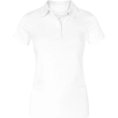 Afbeelding van Damespolo &#039;Jersey&#039; met korte mouwen White S