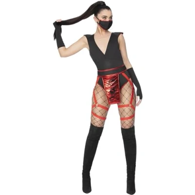 Afbeelding van Fever Scarlet Ninja Kostuum M Zwart
