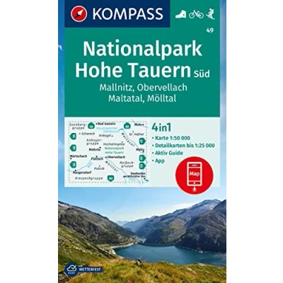 Afbeelding van KOMPASS Wanderkarte 49 Nationalpark Hohe Tauern Süd, Mallnitz, Obervellach, Maltatal, Mölltal 1:50.000