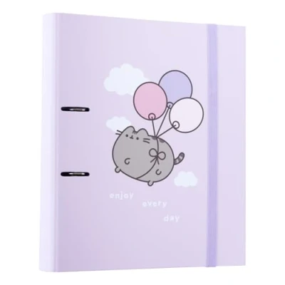 Afbeelding van Grupo Erik Ordner A4 met 2 ringen Pusheen Harde map ringen, formaat 27 x 32 cm Schoolbenodigdheden, organizer, kantoorbenodigdheden