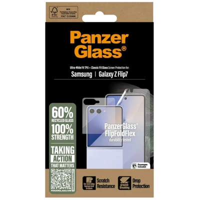 Afbeelding van PanzerGlass Screenprotector Glass &amp; Film voor de Samsung Galaxy Z Flip 7
