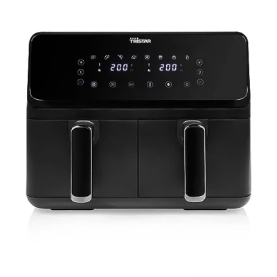 Afbeelding van Airfryer XXL Tristar FR 9026 Dubbele Heteluchtfriteuse met twee onafhankelijke kookzones 2 x 4 liter 8 programma&#039;s Zwart