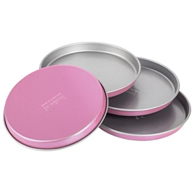 Afbeelding van Zenker creative studio taartplaatset, laminaat, ronde bakvormen, bakplaten met antiaanbaklaag, taartvorm: Ø 170 mm x 15 mm, creatief bakken (kleur: