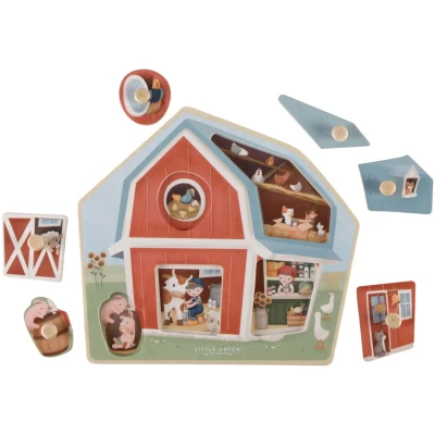 Afbeelding van Little Dutch Farm Houten Puzzel