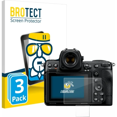 Afbeelding van BROTECT Screenprotector voor Nikon Z 8 (Display + Schouderdisplay) Folie Beschermfolie Beschermglas transparant (3 Stuks)