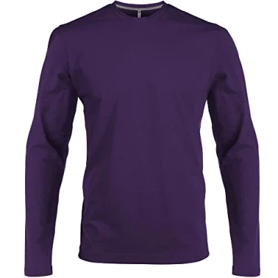 Afbeelding van Kariban NoTrash2003 T shirt met lange mouwen en ronde hals, eenvoudig nauwsluitend, in 20 kleuren maten S, M, L, XL, 2 x 3 B 4 Lila.