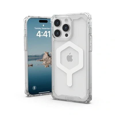 Afbeelding van Urban Armor Gear Plyo MagSafe Backcover Apple iPhone 15 Pro Max Ice, Transparant, Wit compatible